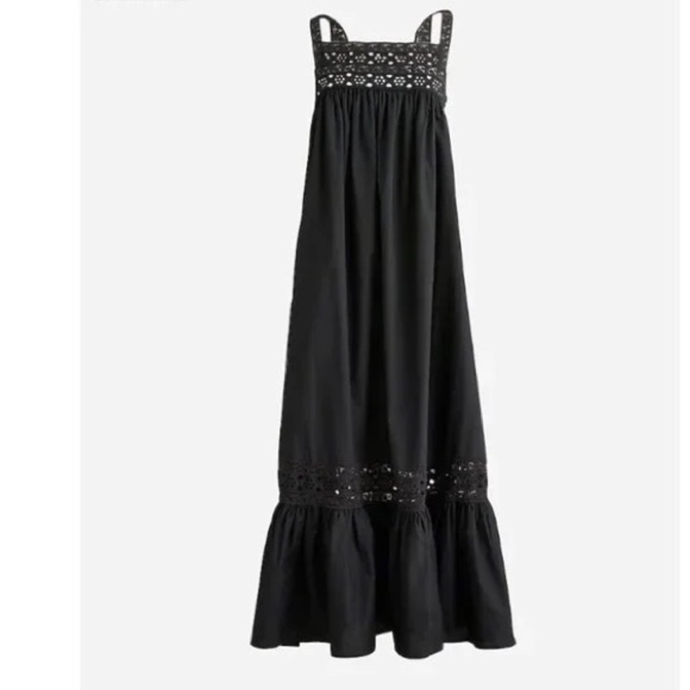 J. Crew Black Maxi Dress